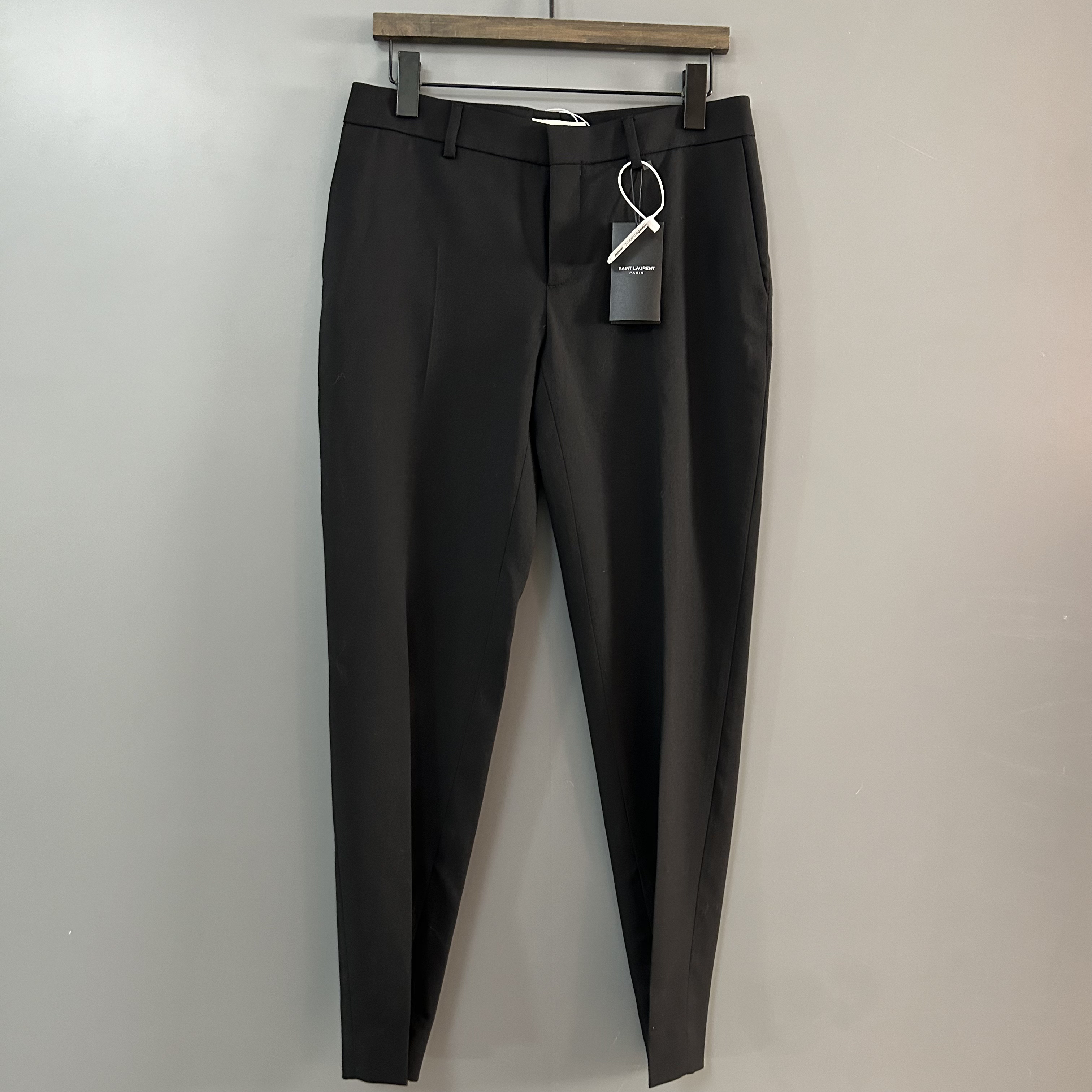 未使用 YSL/圣罗兰 圣罗兰黑色工服长裤