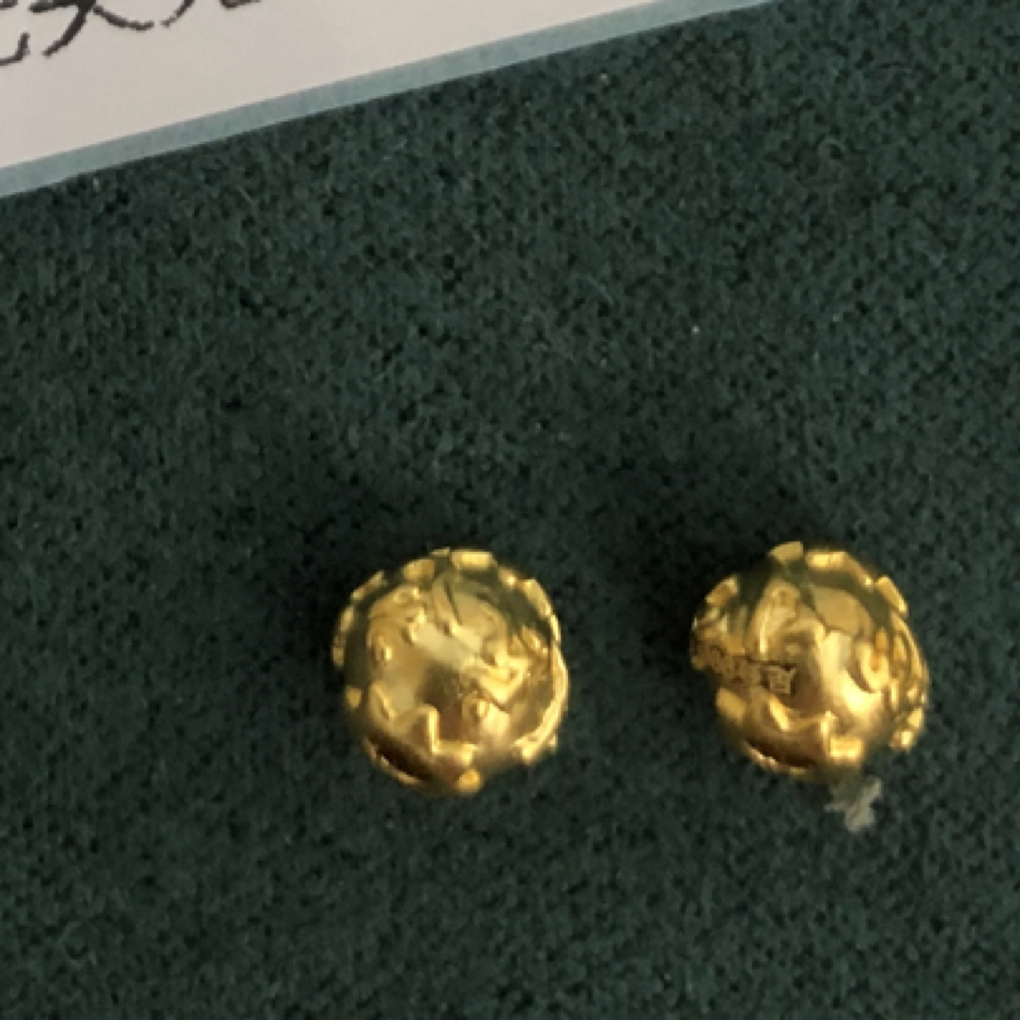 J1020足金999一对卡6六字真言套件 黄金配件