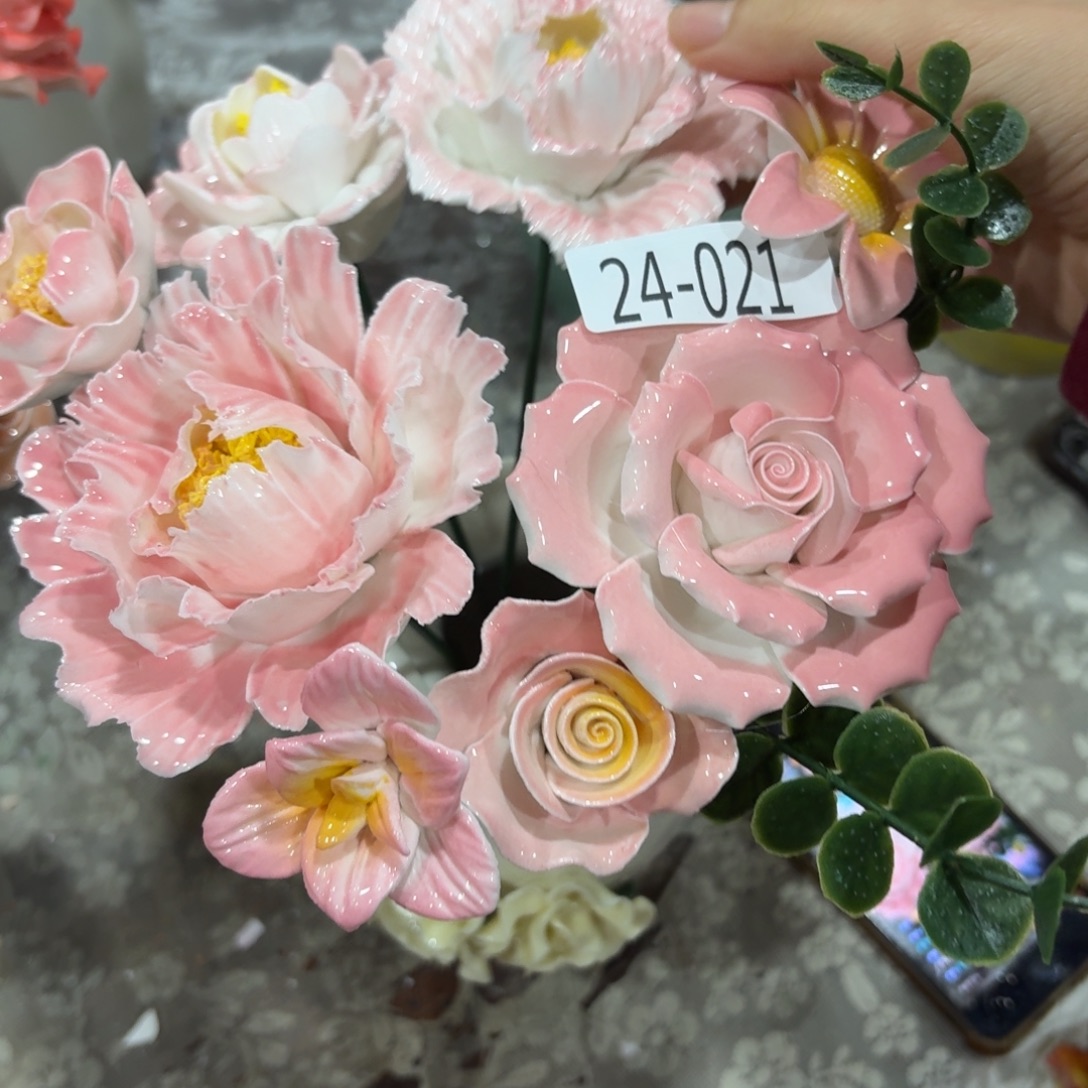 陶瓷花，20元发货，退款拉黑，2421