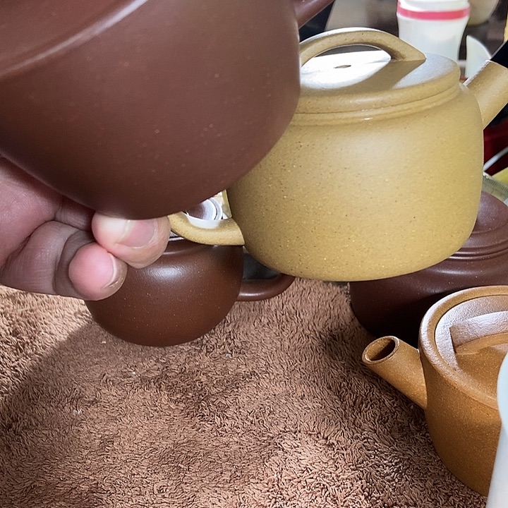 浅***光紫砂茶壶大口汉瓦