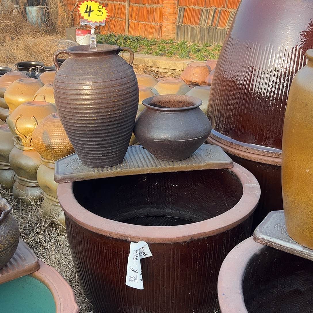 紫砂花盆整套流水罐