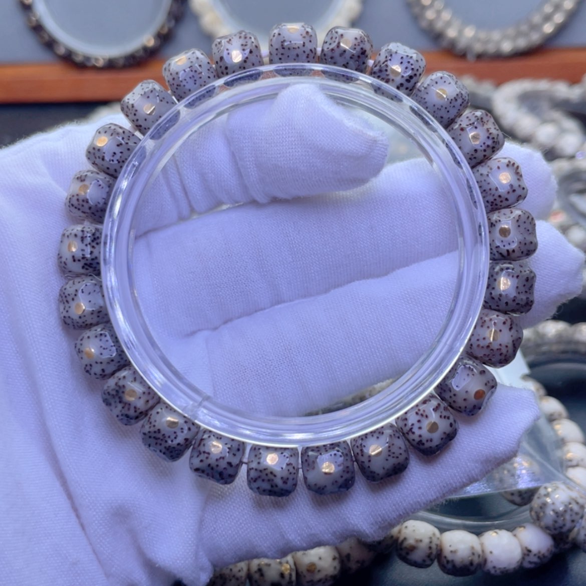 【闪购商品】星月菩提手串满钉黑冰无相