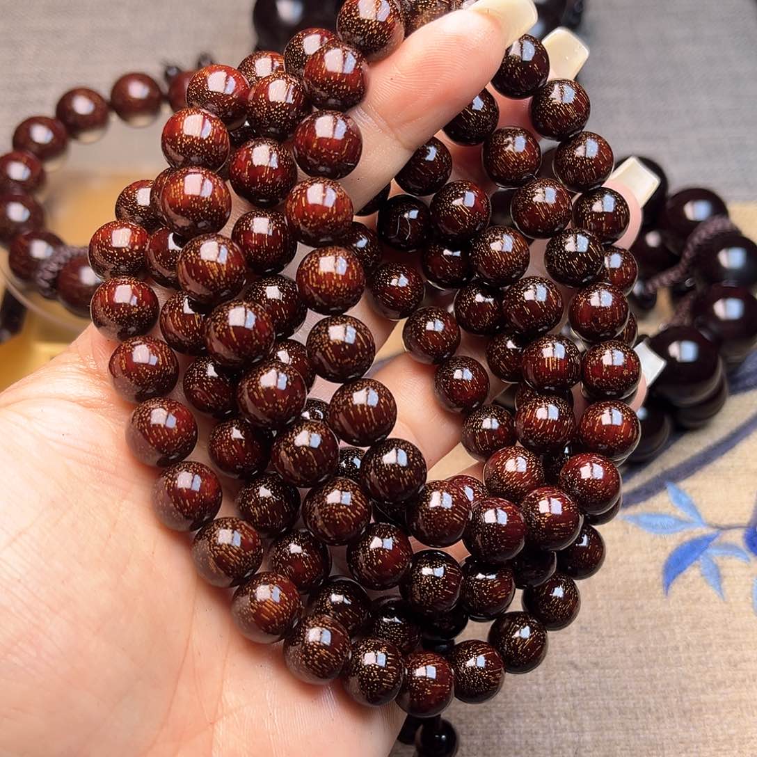 檀香紫檀（小叶紫檀）1.0 108颗爆星