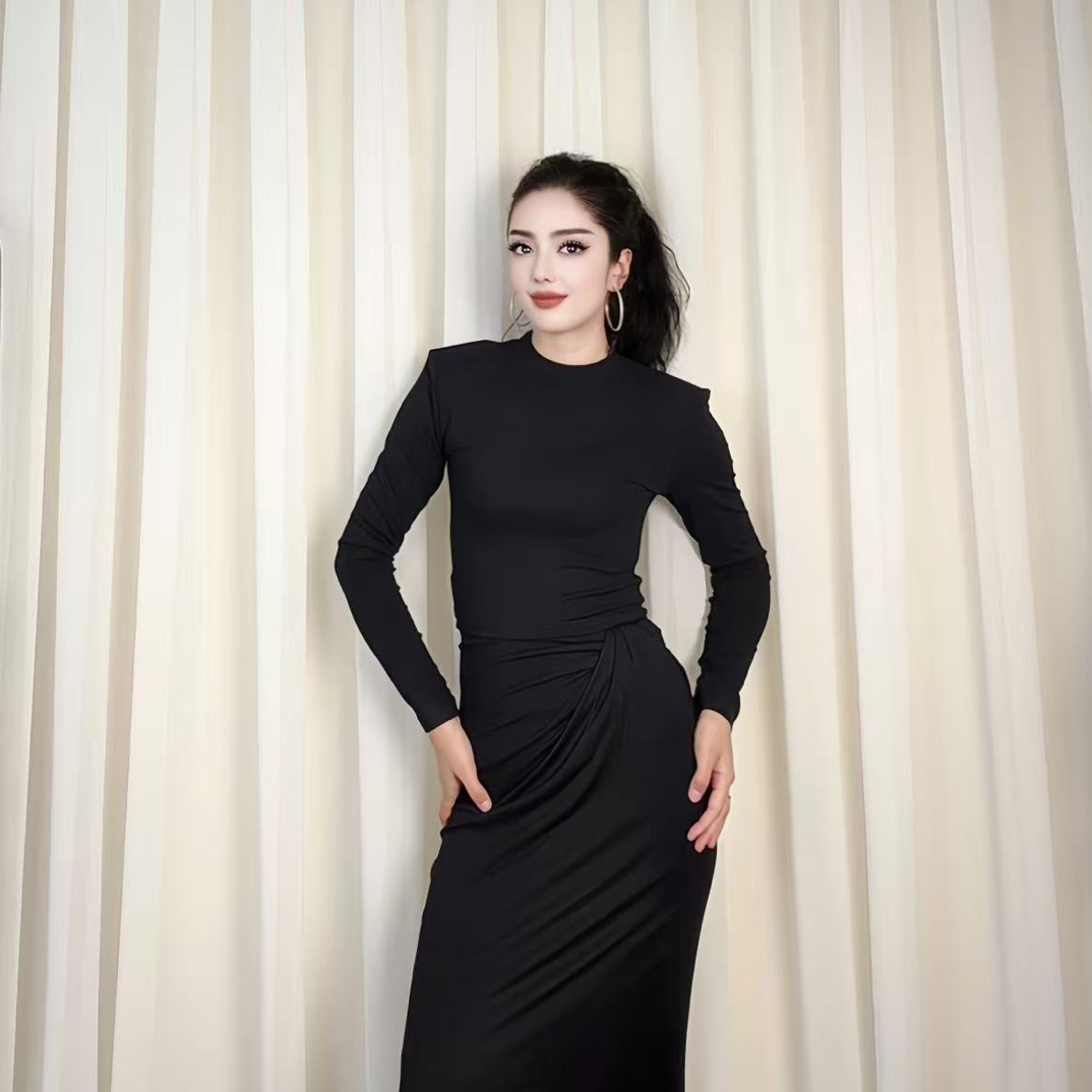 时尚气质修身显瘦紧身秋冬女装收腰裙子套装