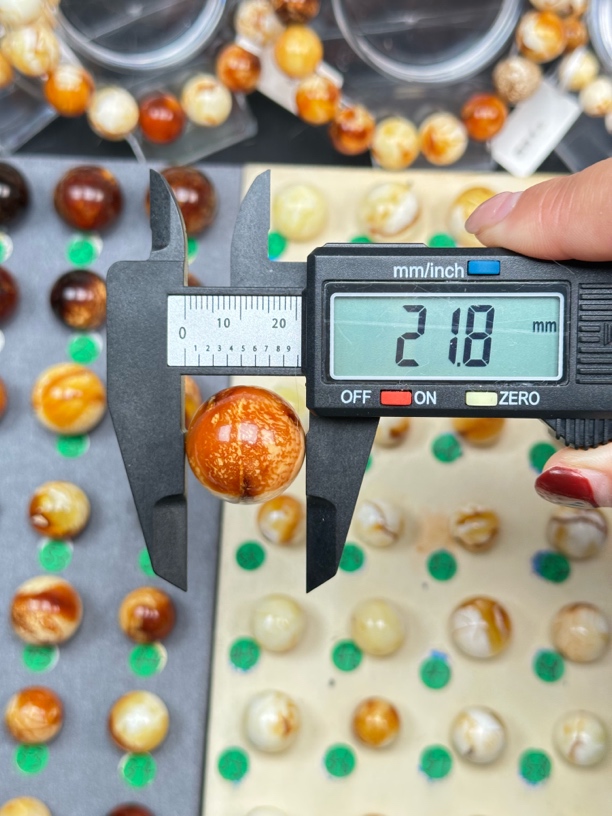 天然琥珀蜜蜡圆珠