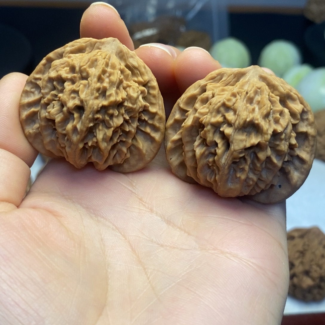 晴***️吊坠文玩核桃流星雨41微瑕