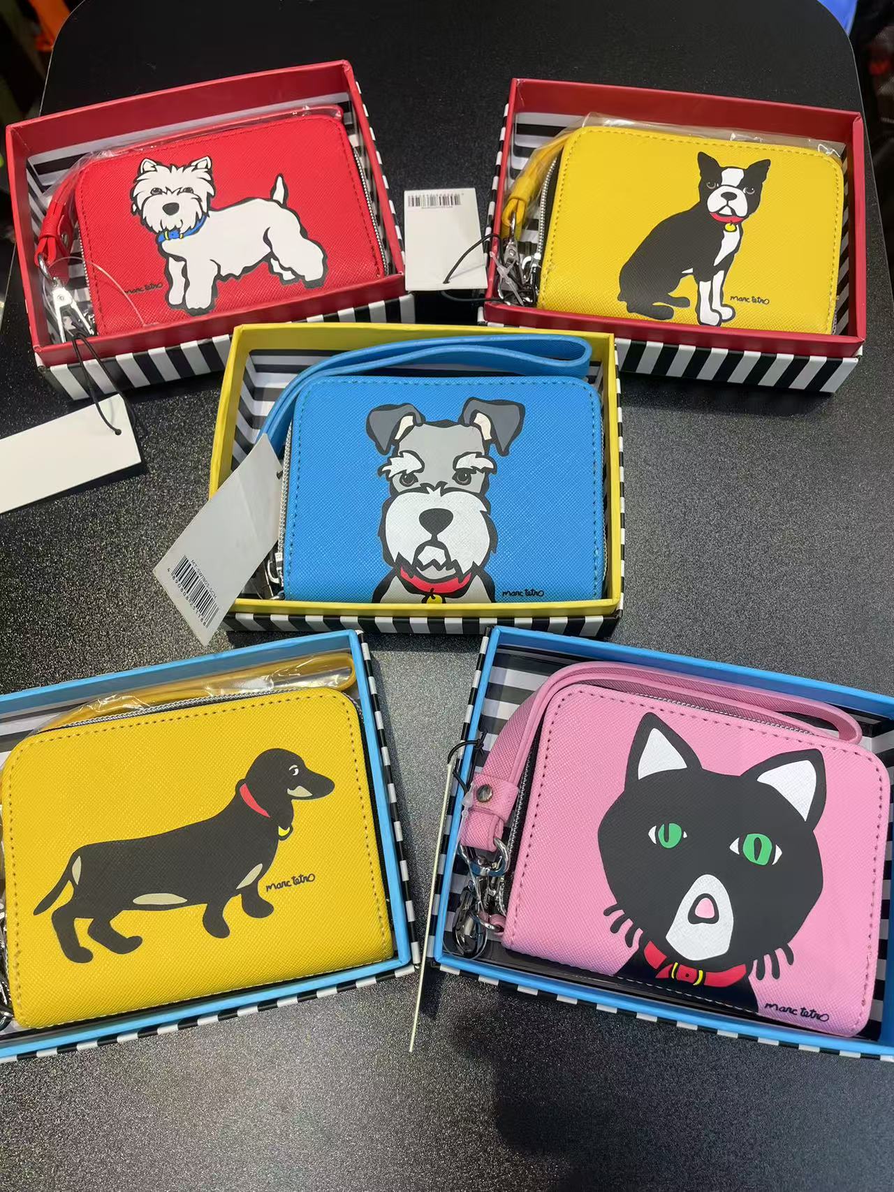 微瑕 卡通萌宠印花零钱包 卡包