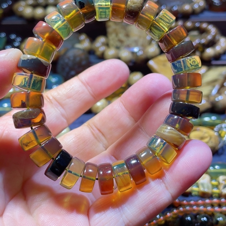 琥珀手链未镶嵌天然