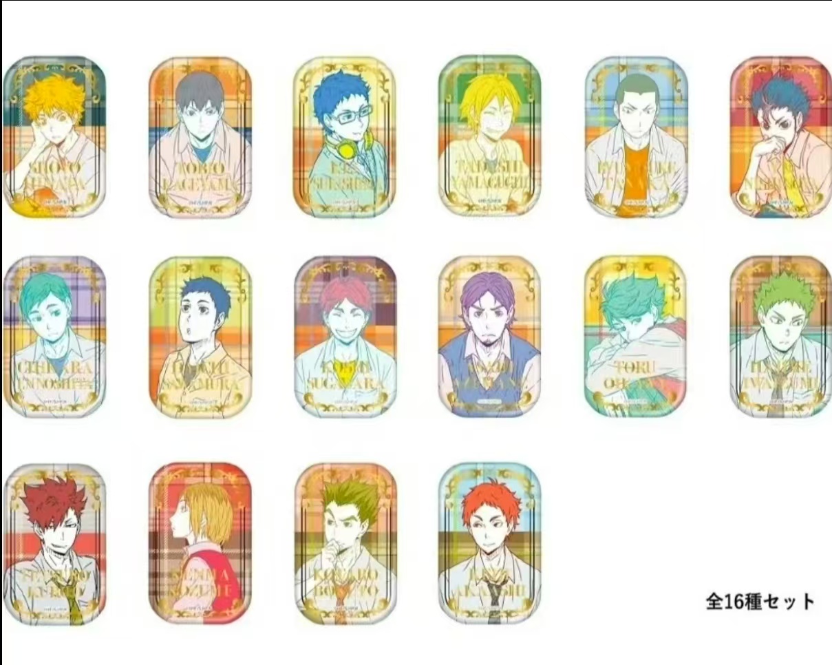 《玥玥》排球少年 烫金方 一弹 吧唧 转盘（代拆）