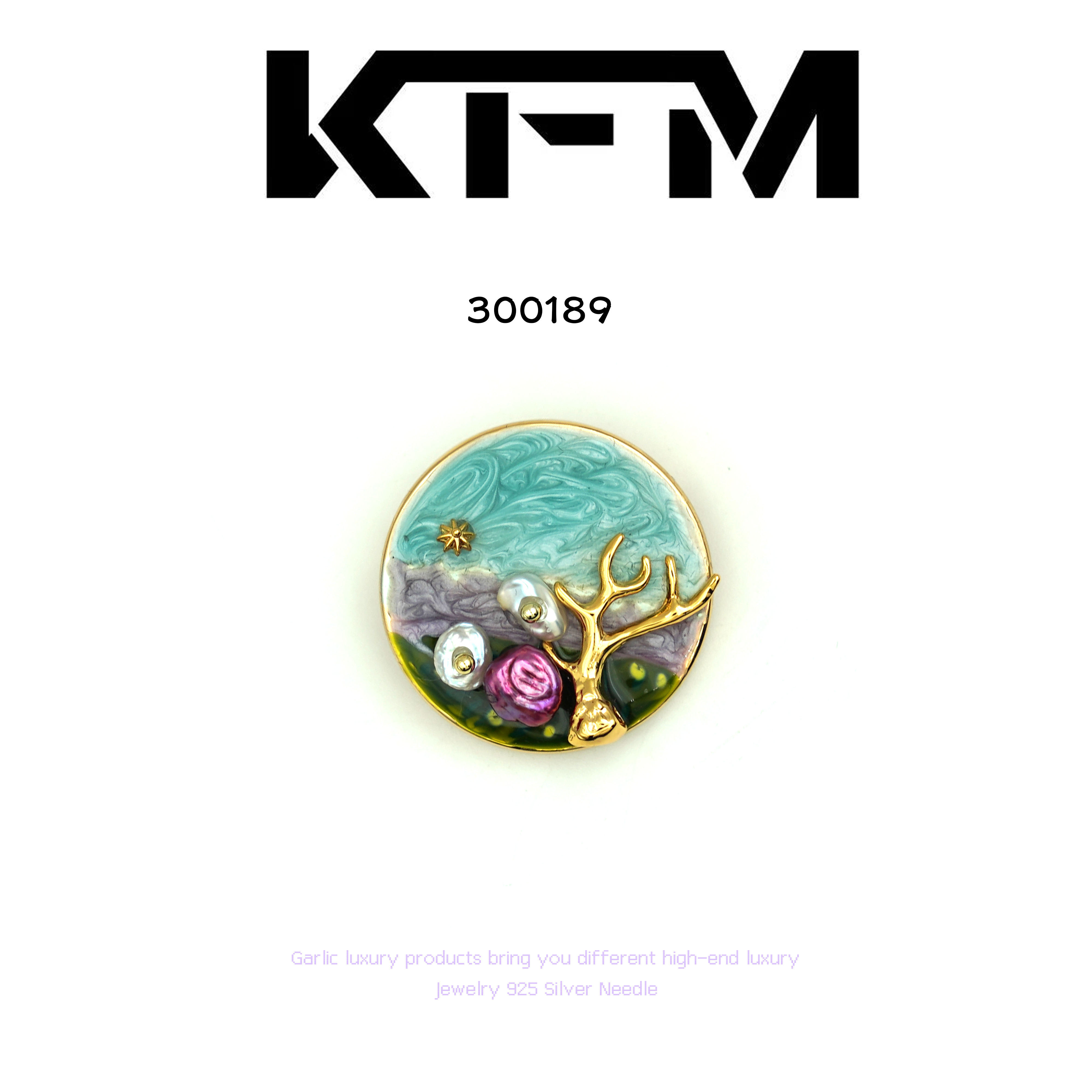 铜合金胸针 KFM胸针~300189X