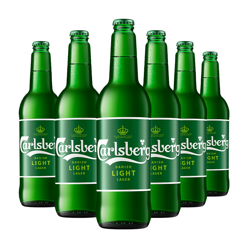 嘉士伯特醇啤酒8°P瓶装600ml 6瓶