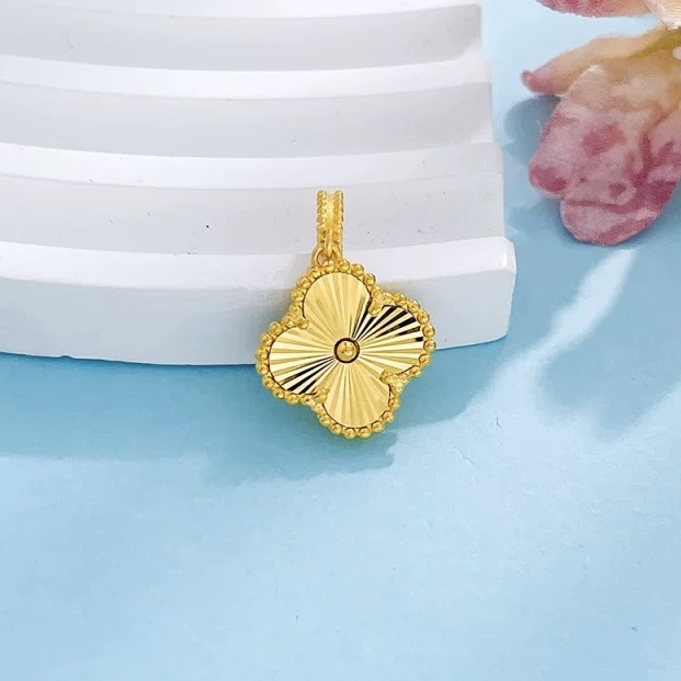 足金999 【四叶草吊坠】传承精致轻奢百搭简约时尚气质精美仙女吊坠