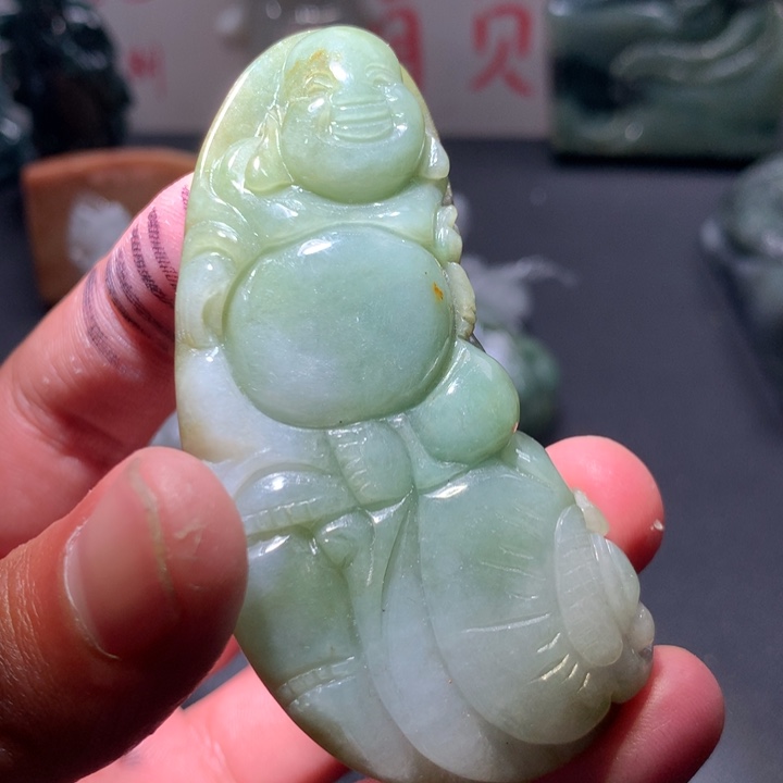 翡翠未镶嵌颈饰保真天然a货翡翠