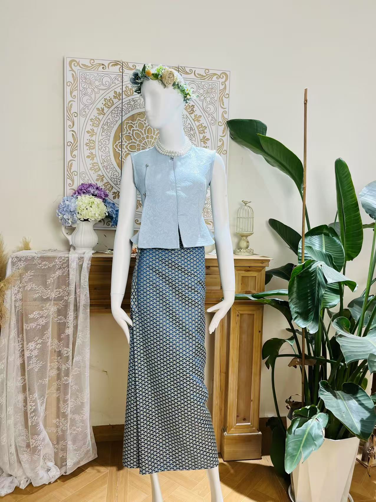 傣族传统民族服饰  显瘦显气质  休闲时尚 民族服饰