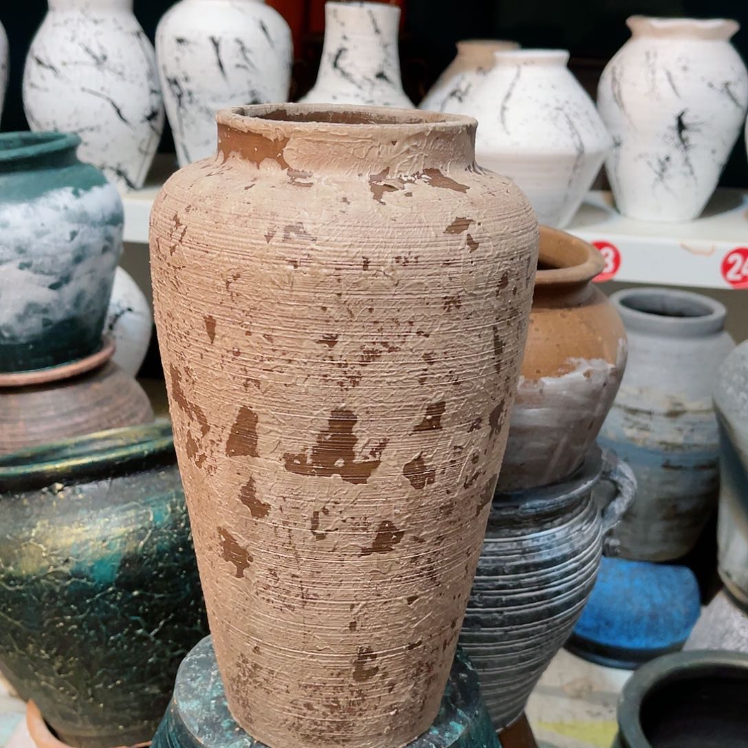 红陶无孔口径10高度28