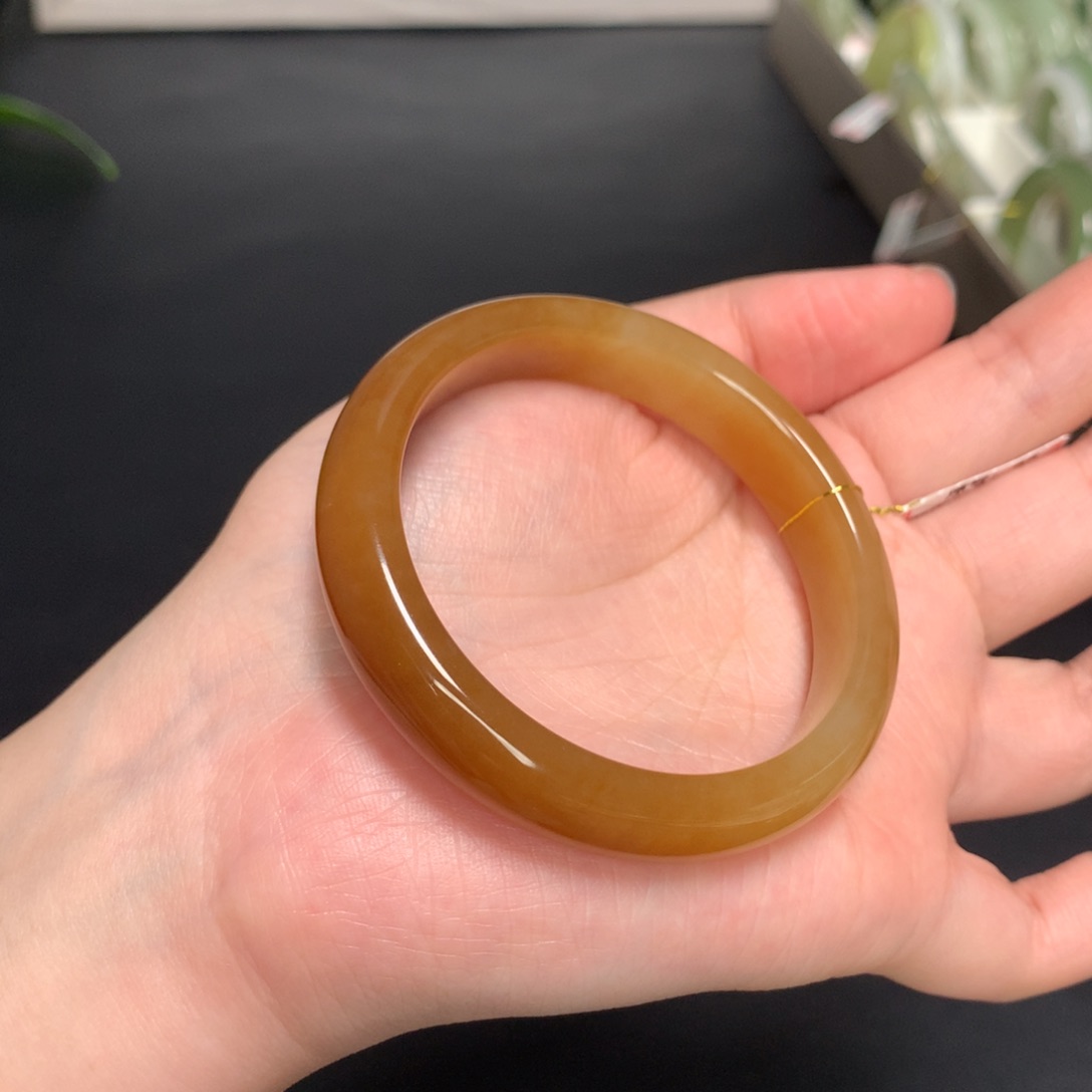 和田玉手镯未镶嵌53