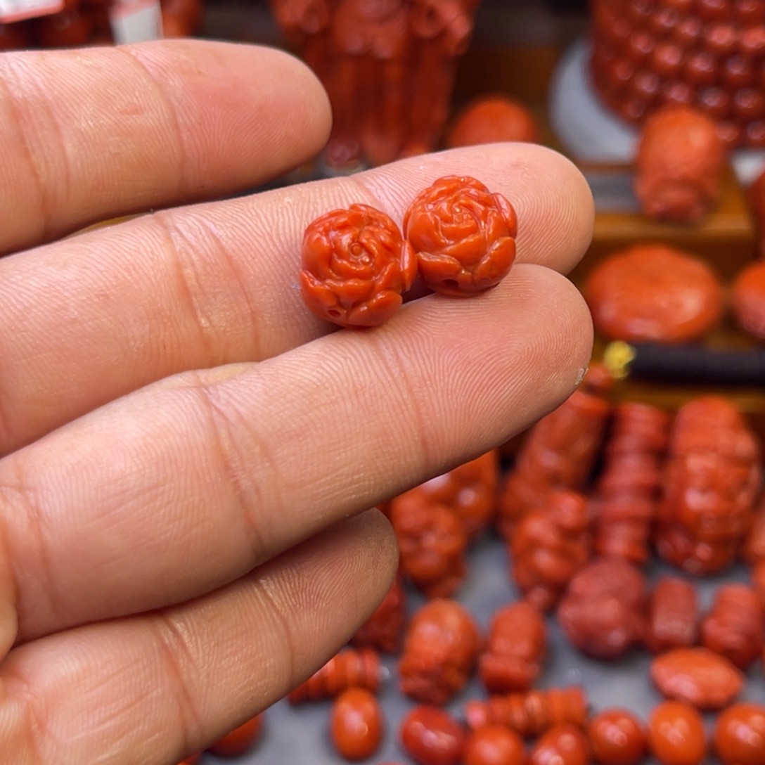 月***泉南红玛瑙未镶嵌川料精工配饰