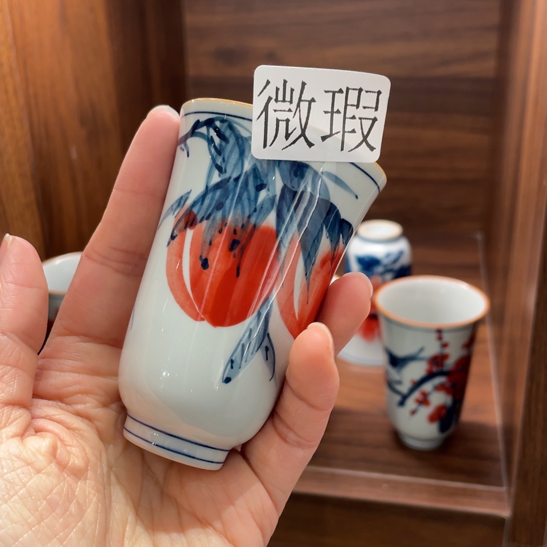 有瑕釉下彩纯手绘