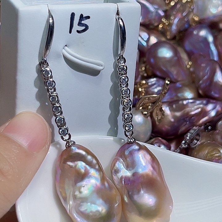 未镶嵌耳饰淡水珍珠