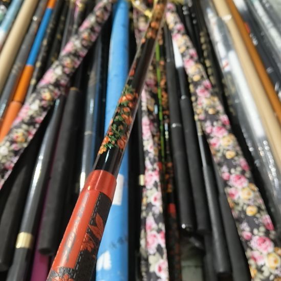 名将抄网杆全新2.4米送竿袋