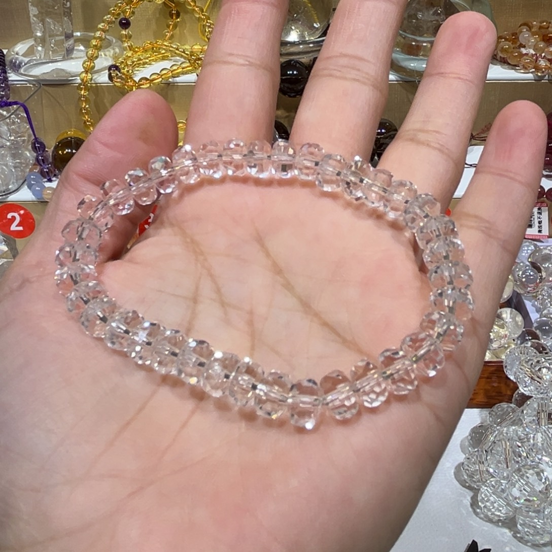 非金属车轮切面8手串白