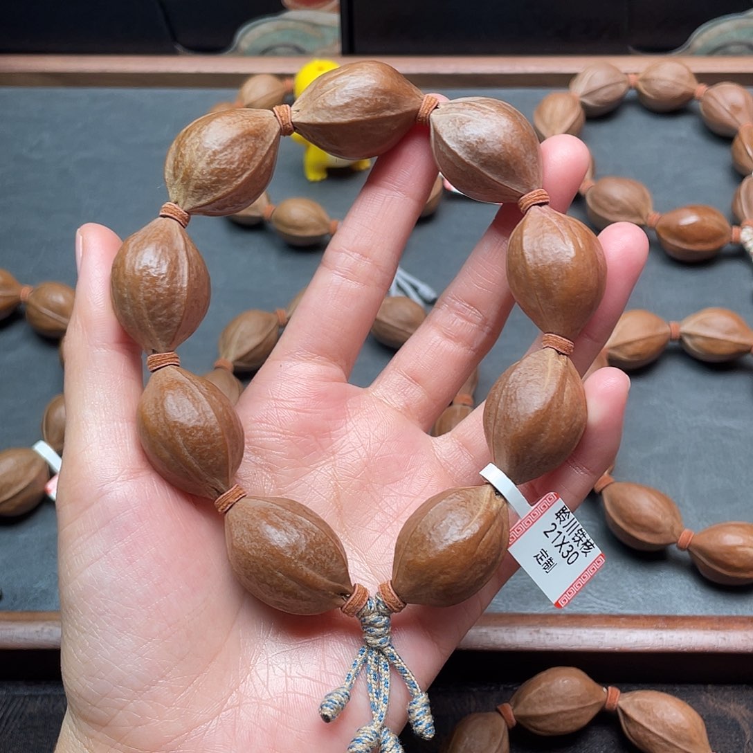 家***宝橄榄核手串/手链2130梅林铁核