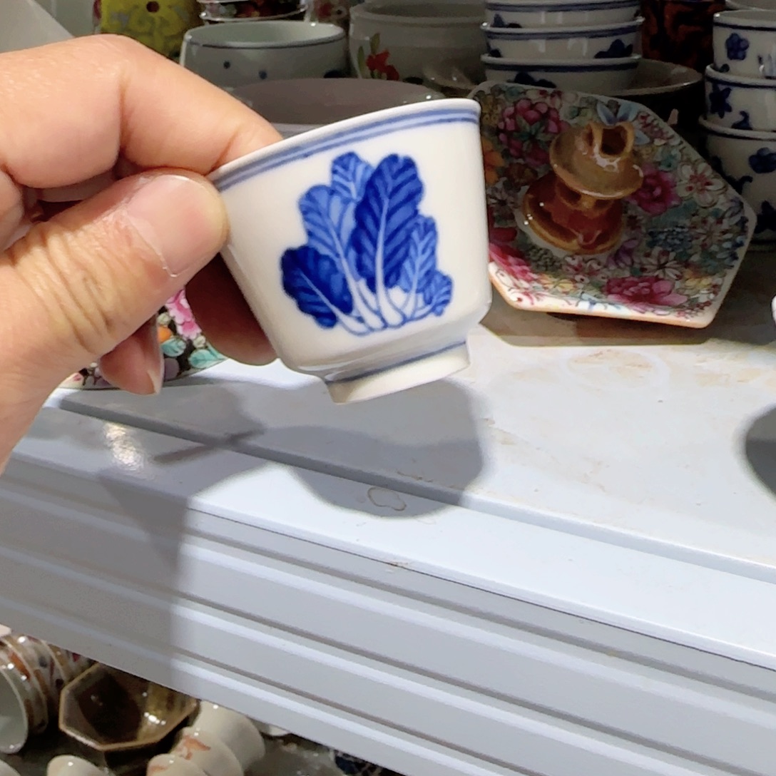 手绘瓷器，全部处理