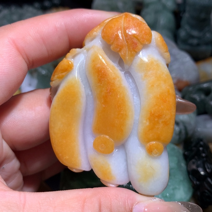 翡翠未镶嵌颈饰保真天然A货翡翠