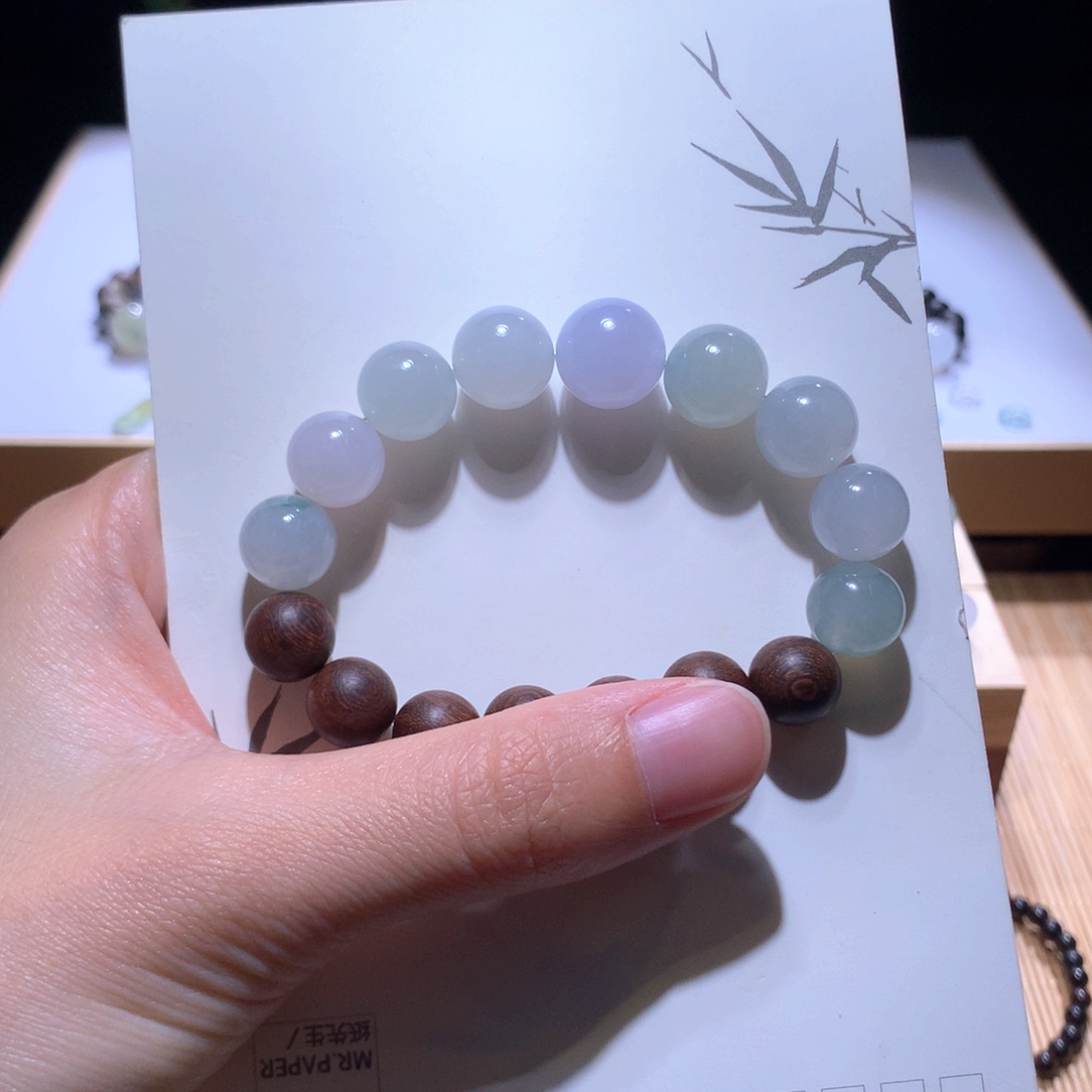 翡翠散珠特价晴水色系卡11～12.9