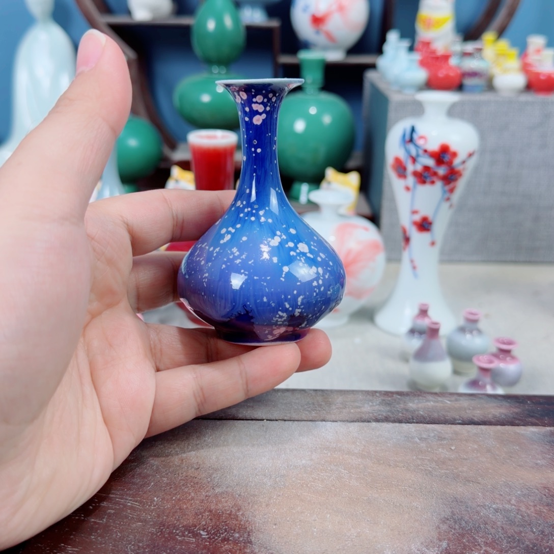 陶瓷手工小花器摆件