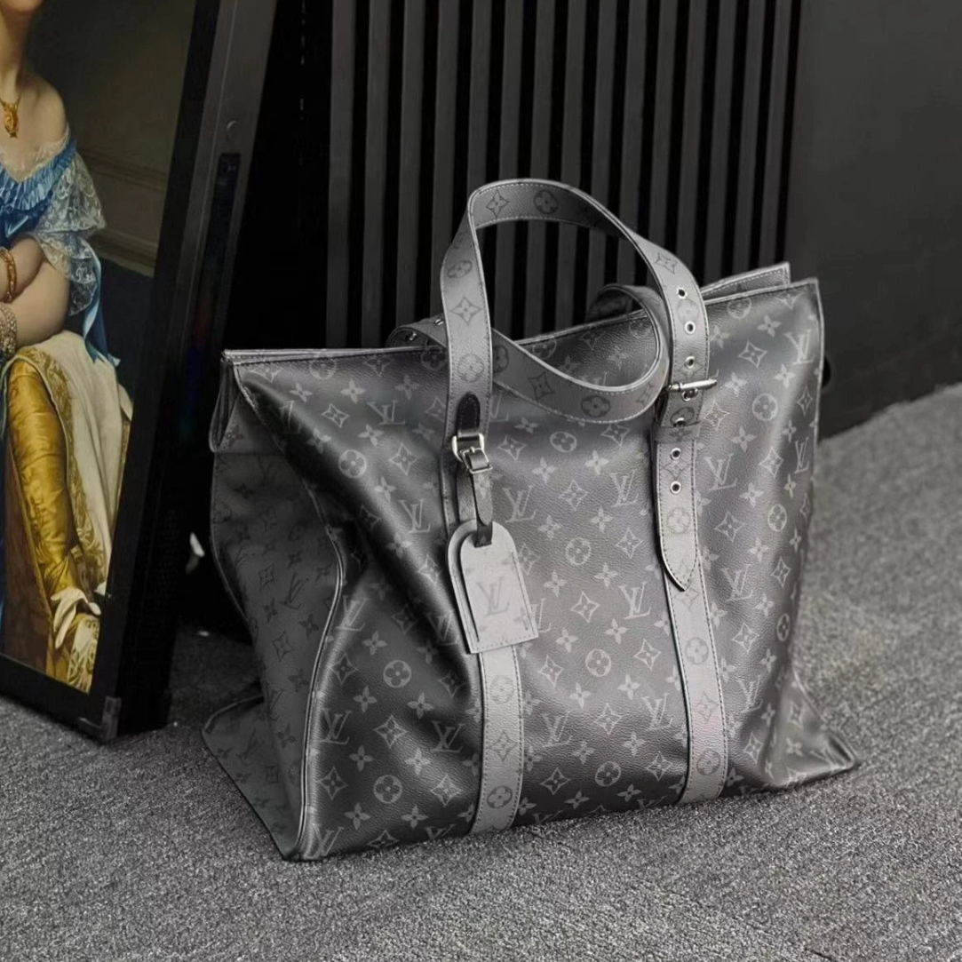 99新 LouisVuitton/路易威登 林纳奢品丨Cabas zippe黑武士托特包
