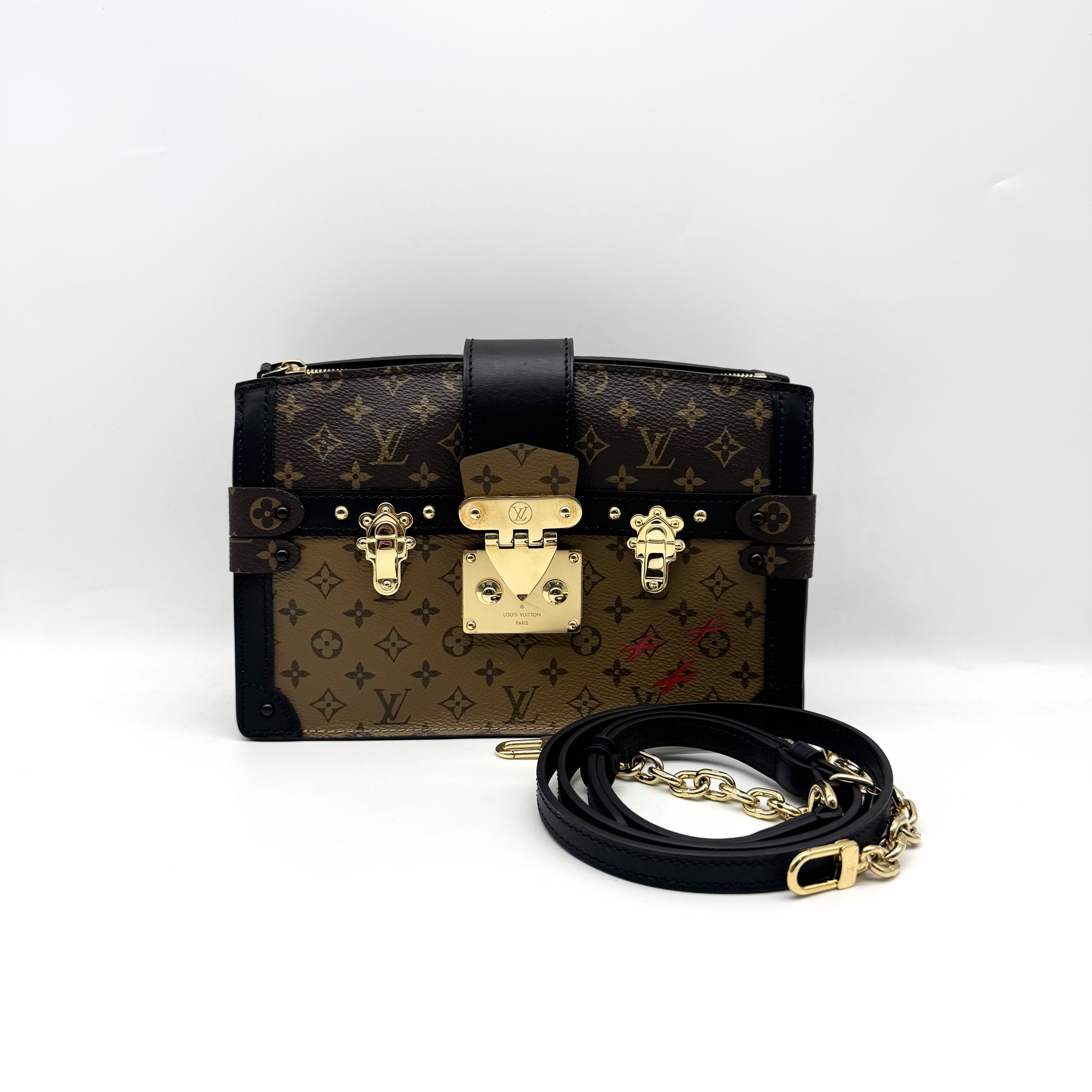 95新 LouisVuitton/路易威登 拼色老花 软盒子 单肩 斜跨包 