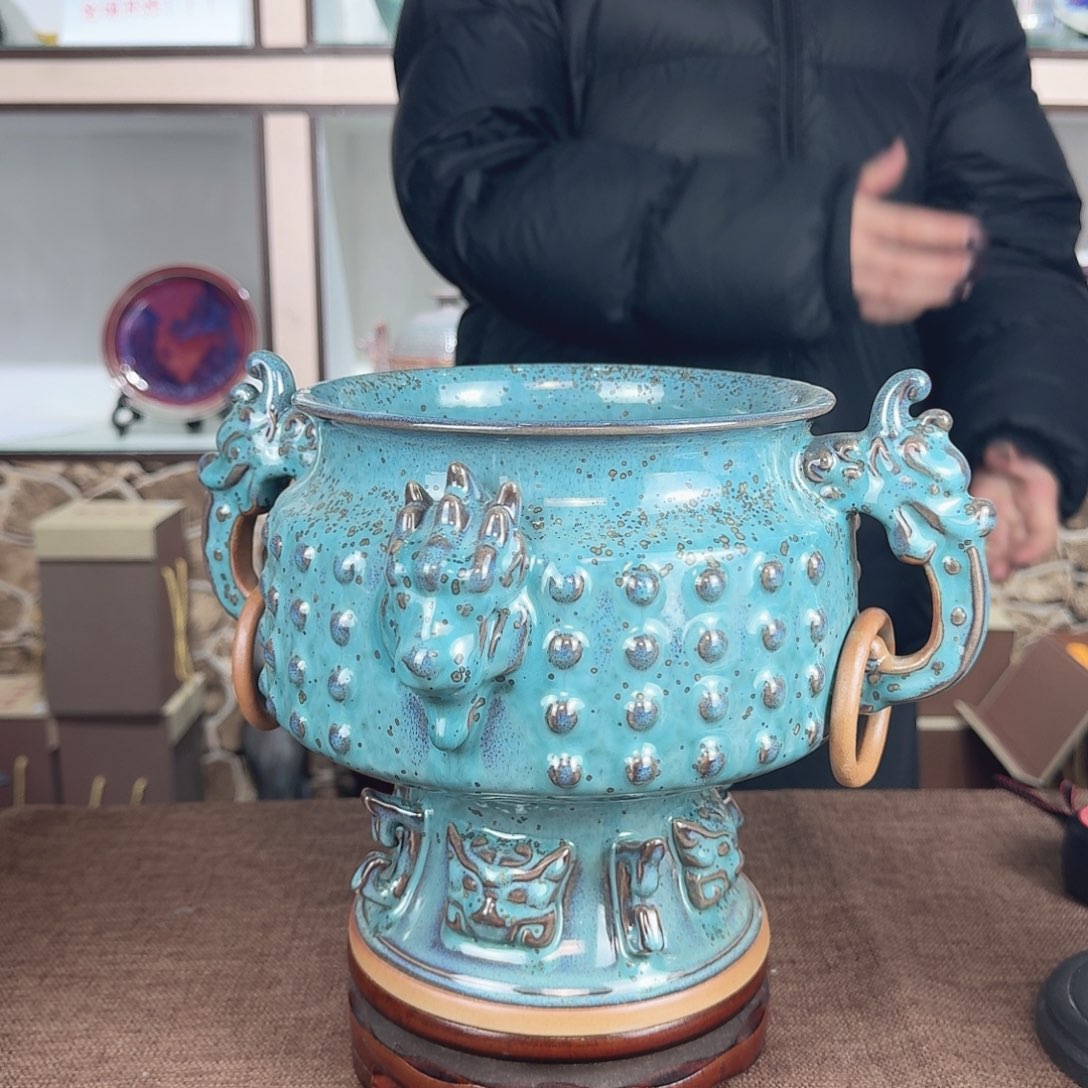 瓷片少年渡钧 钧瓷收藏品