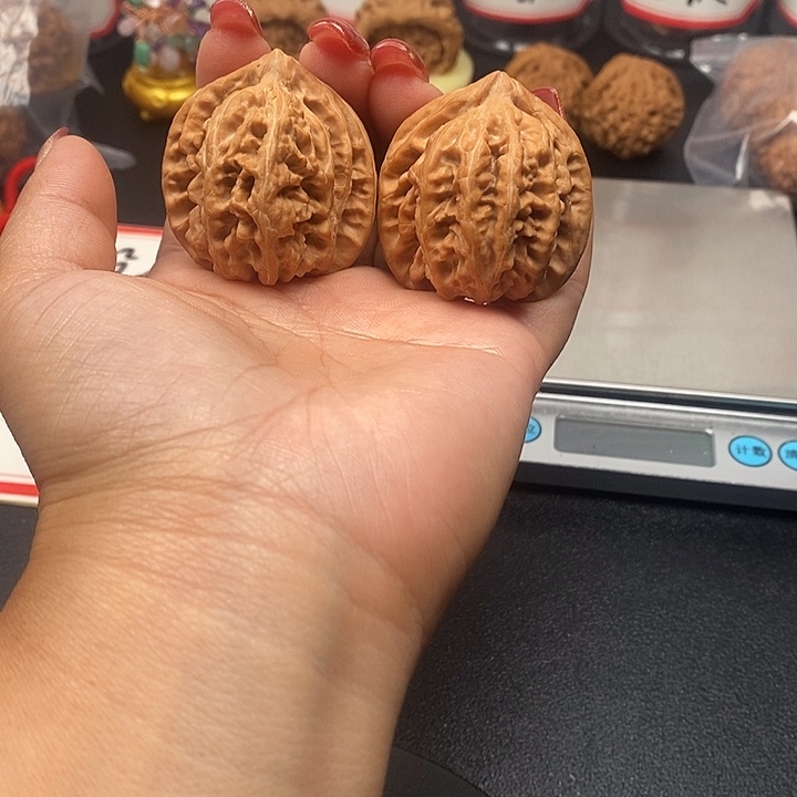 吊坠文玩核桃三羊谷39