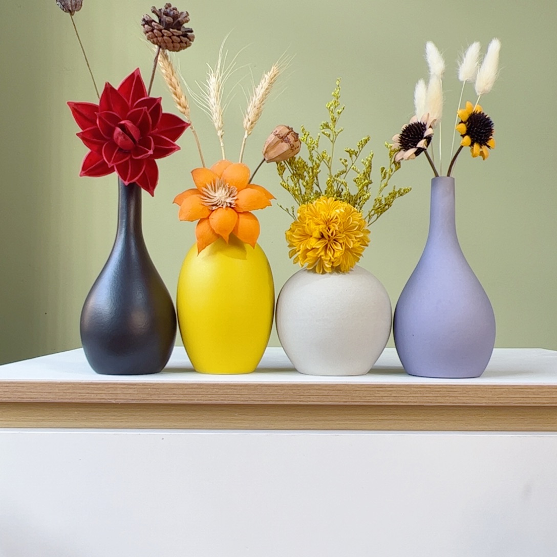 陶瓷花瓶陶瓷花瓶带花高度20-30厘米左右