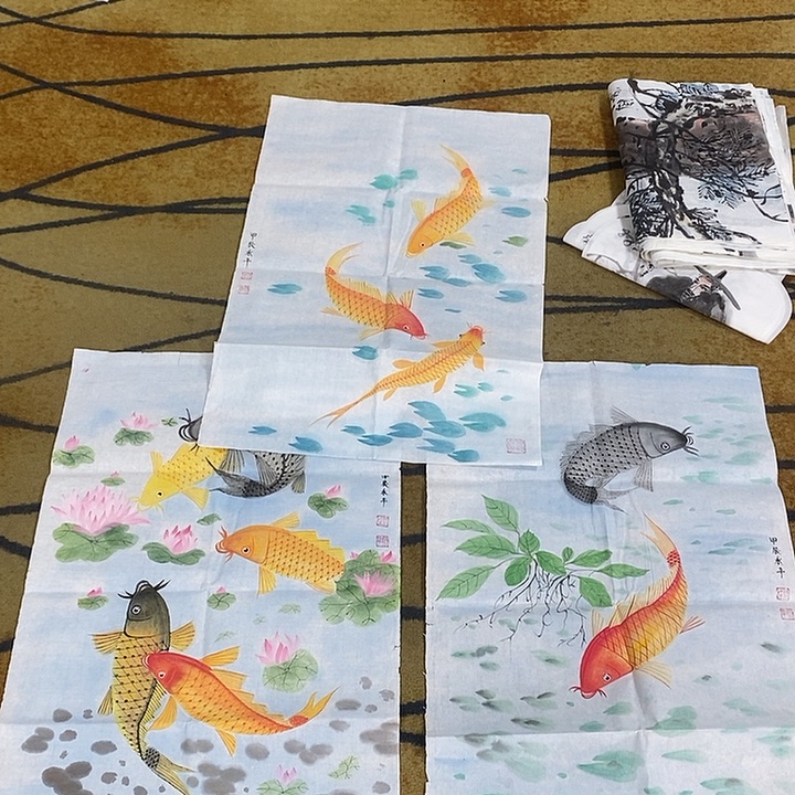 秀***姐国画赖永平45/70手绘画芯