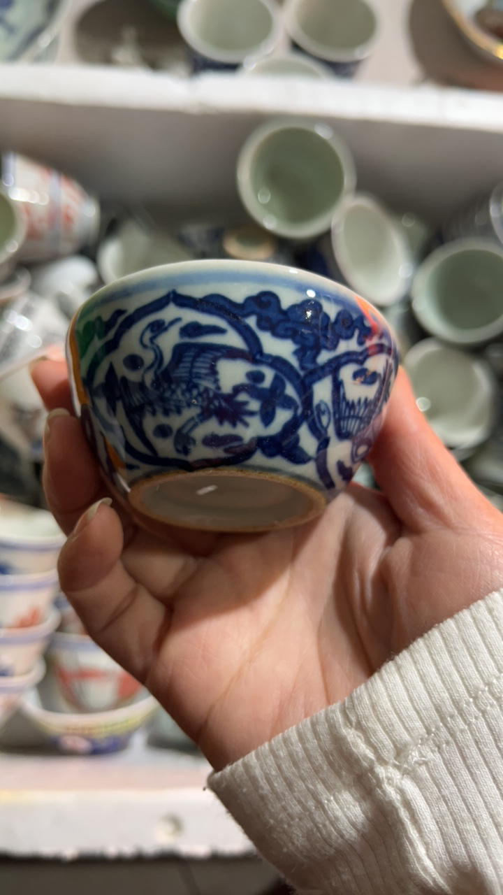 素玲珑三才盖碗容量约150毫升