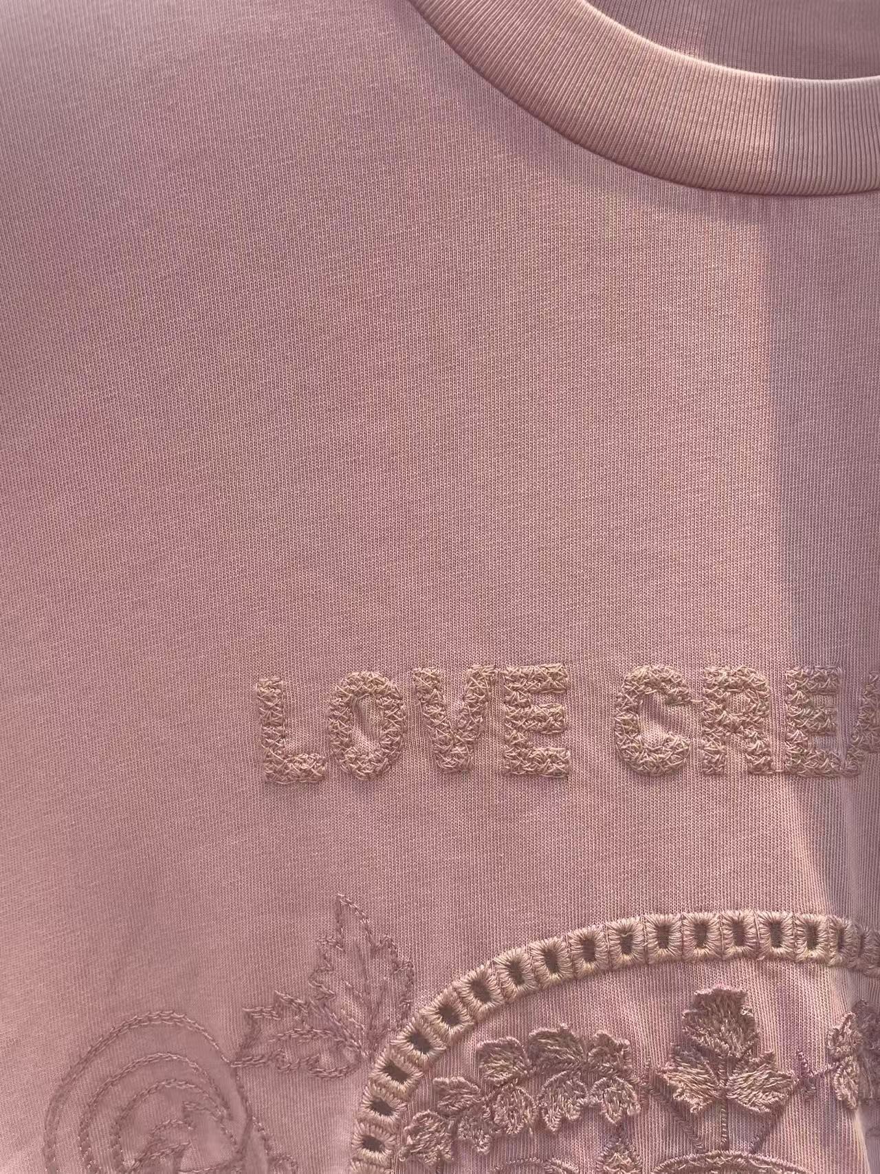 [富贵]时尚女款粉色休闲T恤V001122