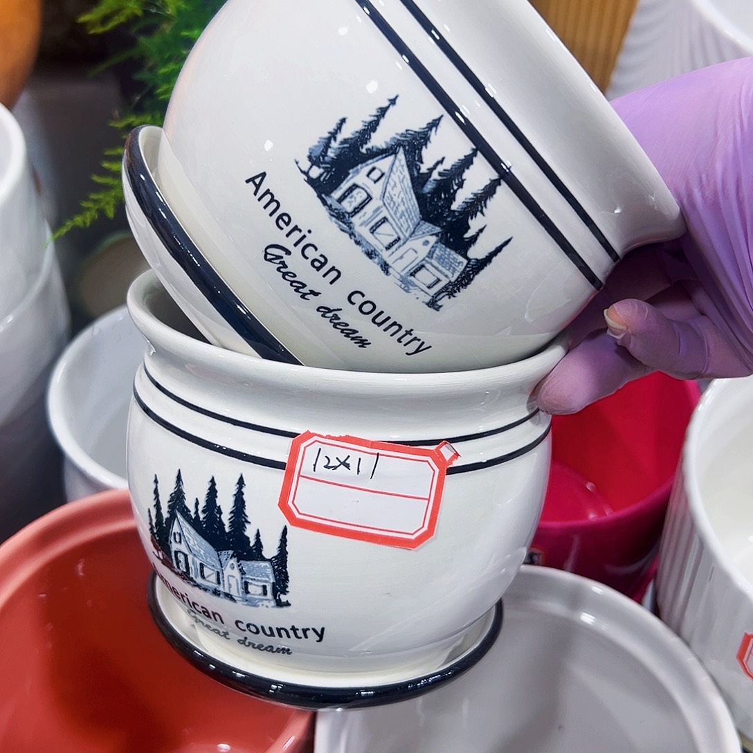 外贸尾单陶瓷花盆凑单10米包邮