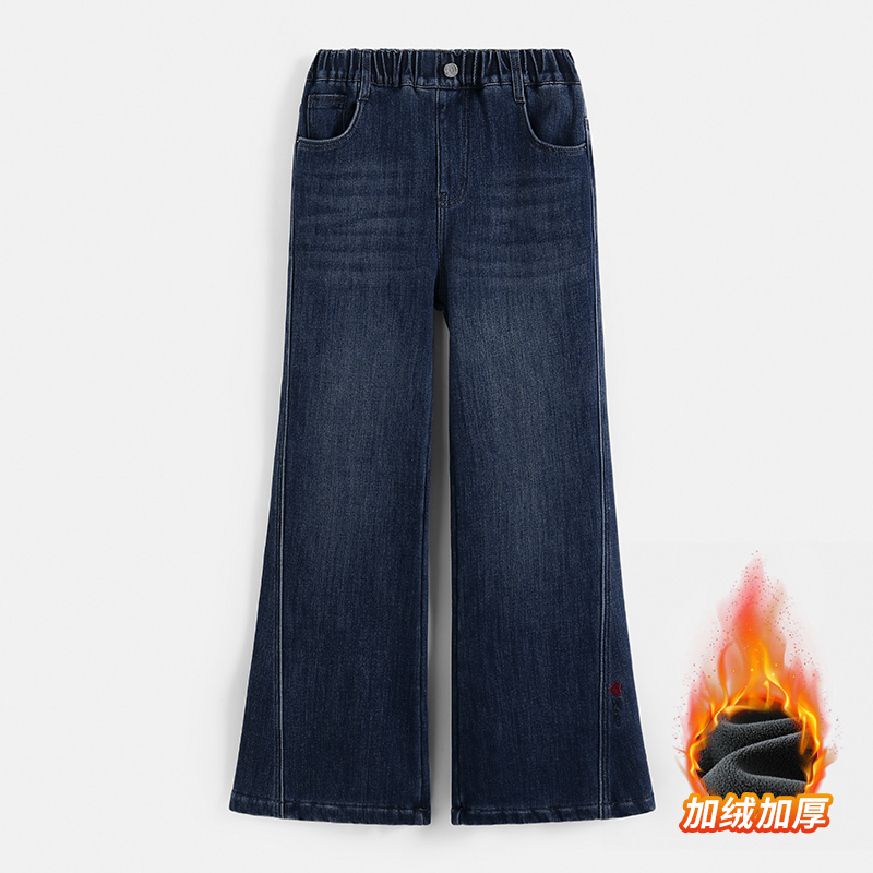 女童加绒牛仔裤25991