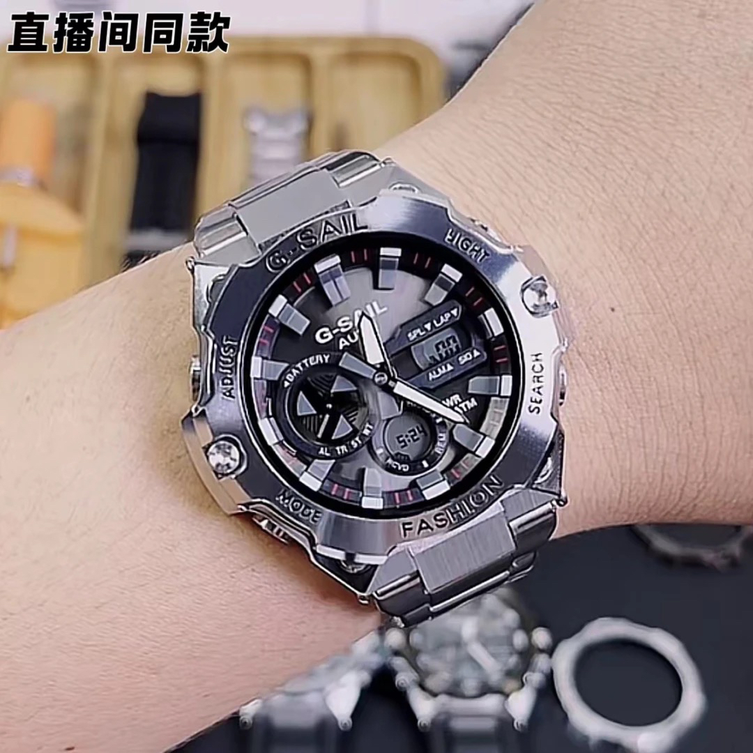 【光动能】钢铁之芯F新款顶配版夜光防水多功能智能手表可组装潮流