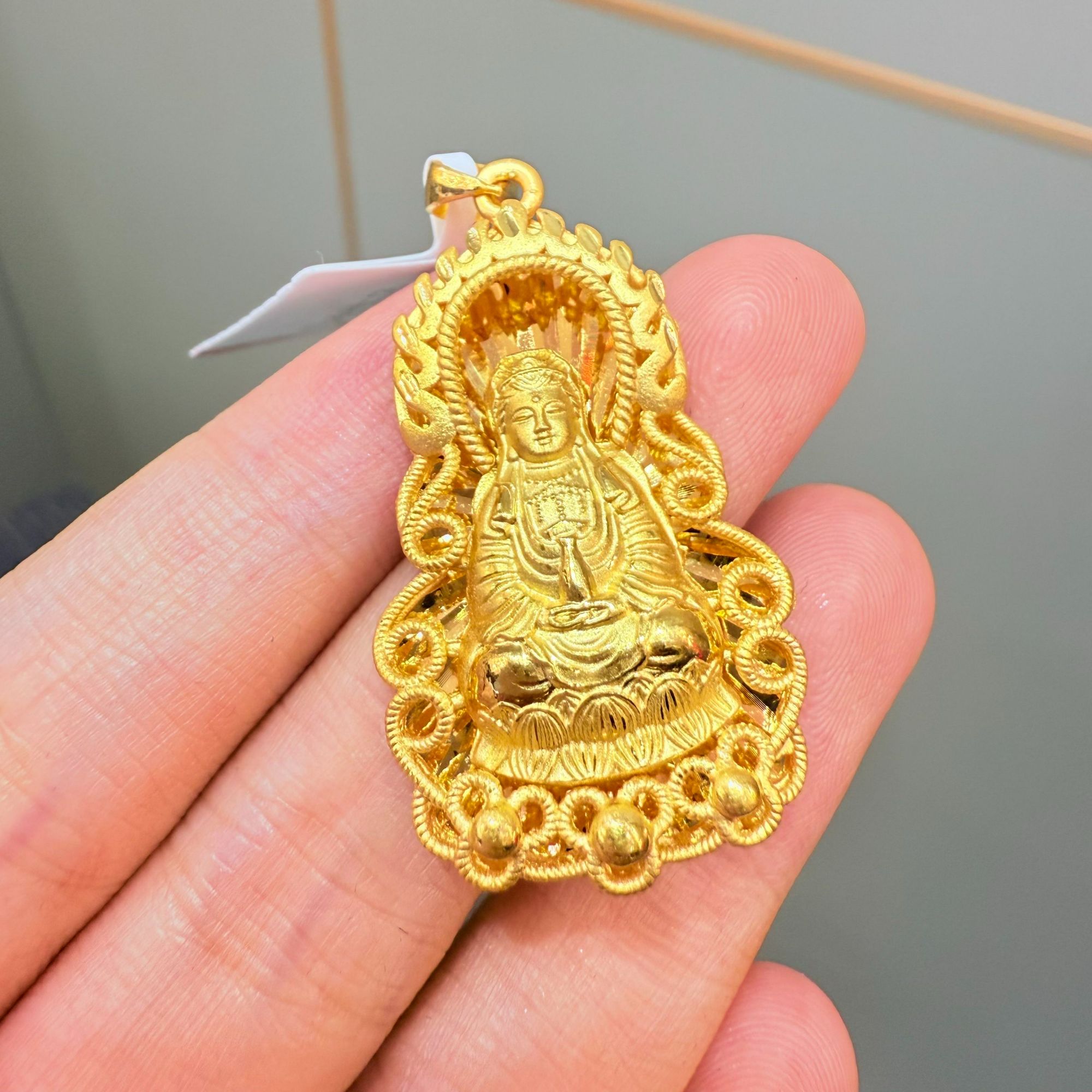 【莹莹专享】足金999 观音 GP 5.03添金纳福
