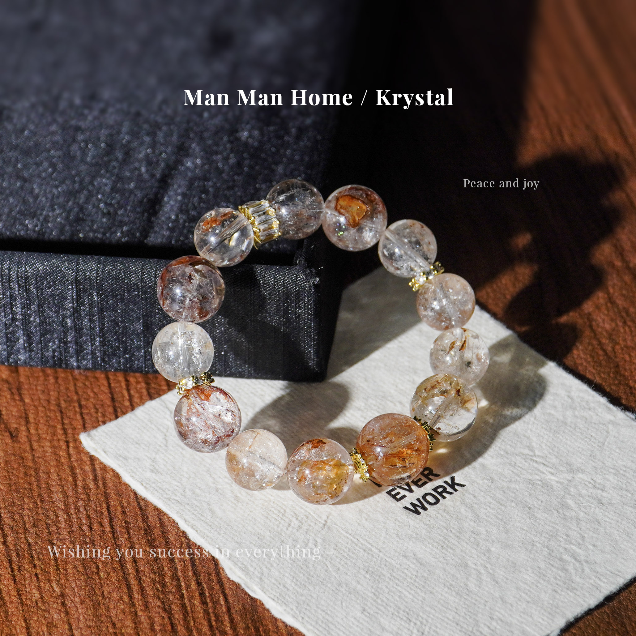 MMJ839【SSR-传说】满满家14-16m天然红闪灵水晶手链多样性发货