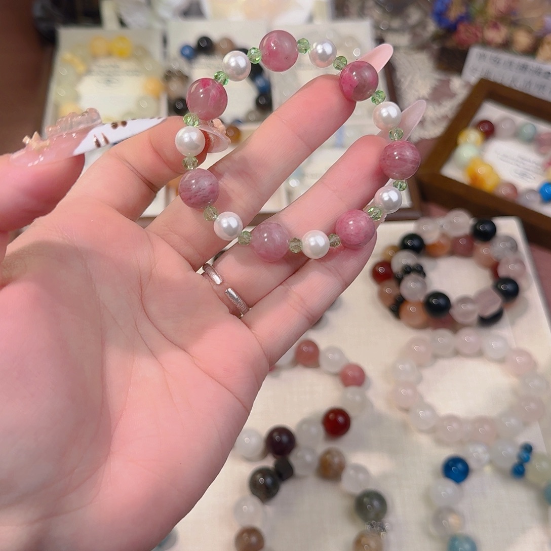 水晶手链合金天然水晶手串多样性发其一