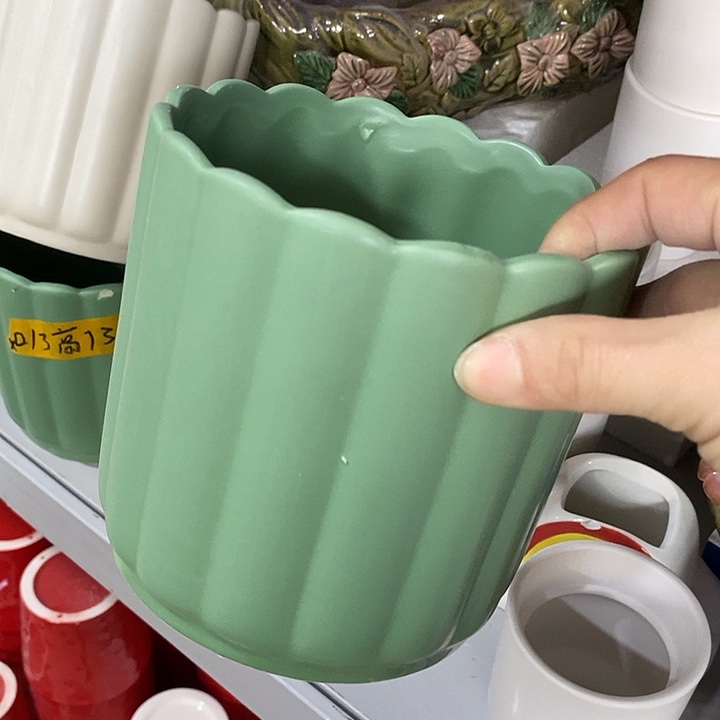 陶摆件陶盆有孔 瑕疵介意勿拍