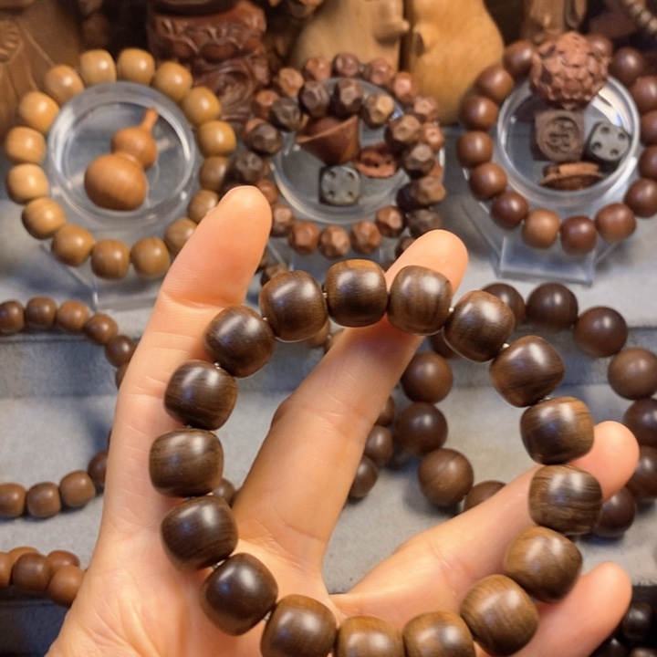 十***年手串/手链檀香木老山檀奶香味1213黑肉半阴沉