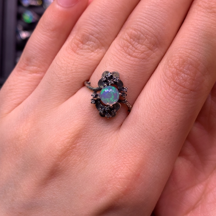 【闪购商品】欧泊戒指款式银S925镶嵌