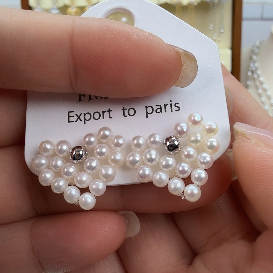 淡水珍珠耳饰未镶嵌