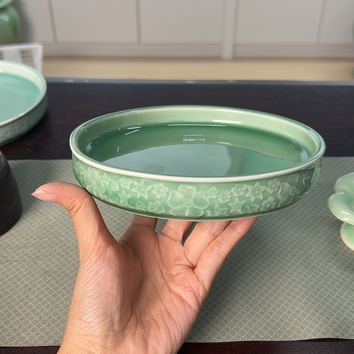 龙泉云间青瓷小米茶器