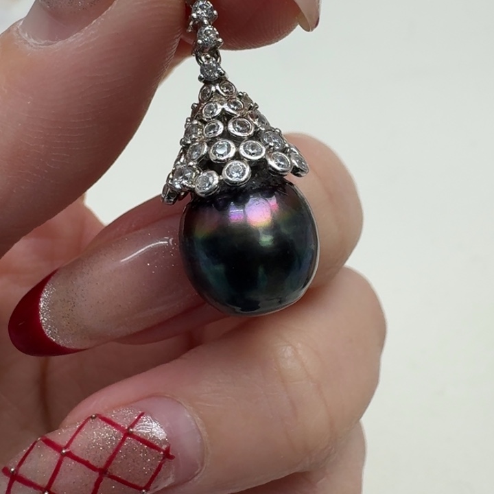 海水珍珠颈饰银S925镶嵌